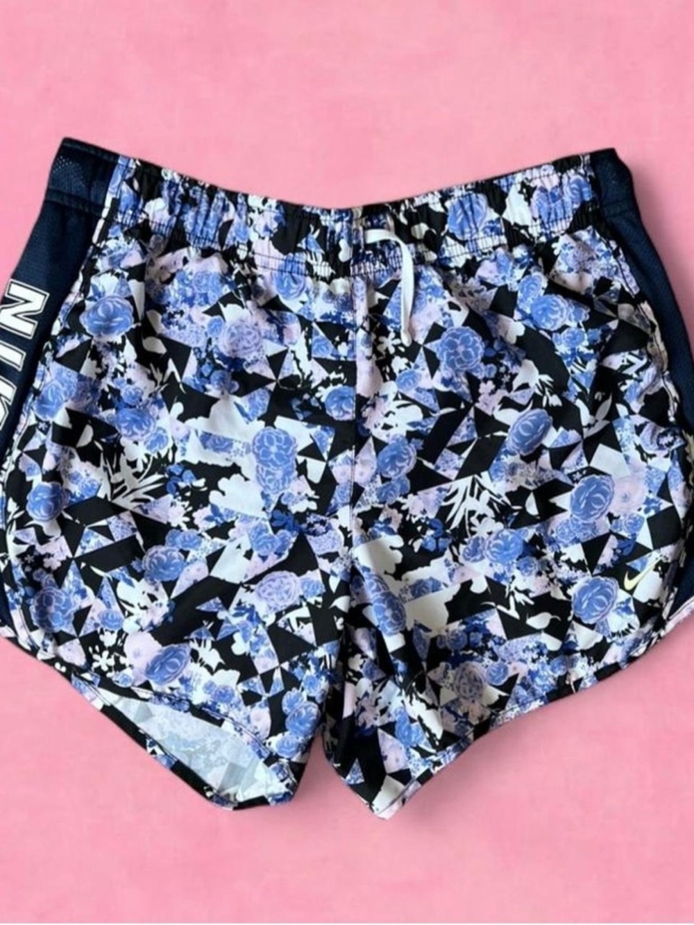 Nike Women’s Blue Floral Athletic Shorts